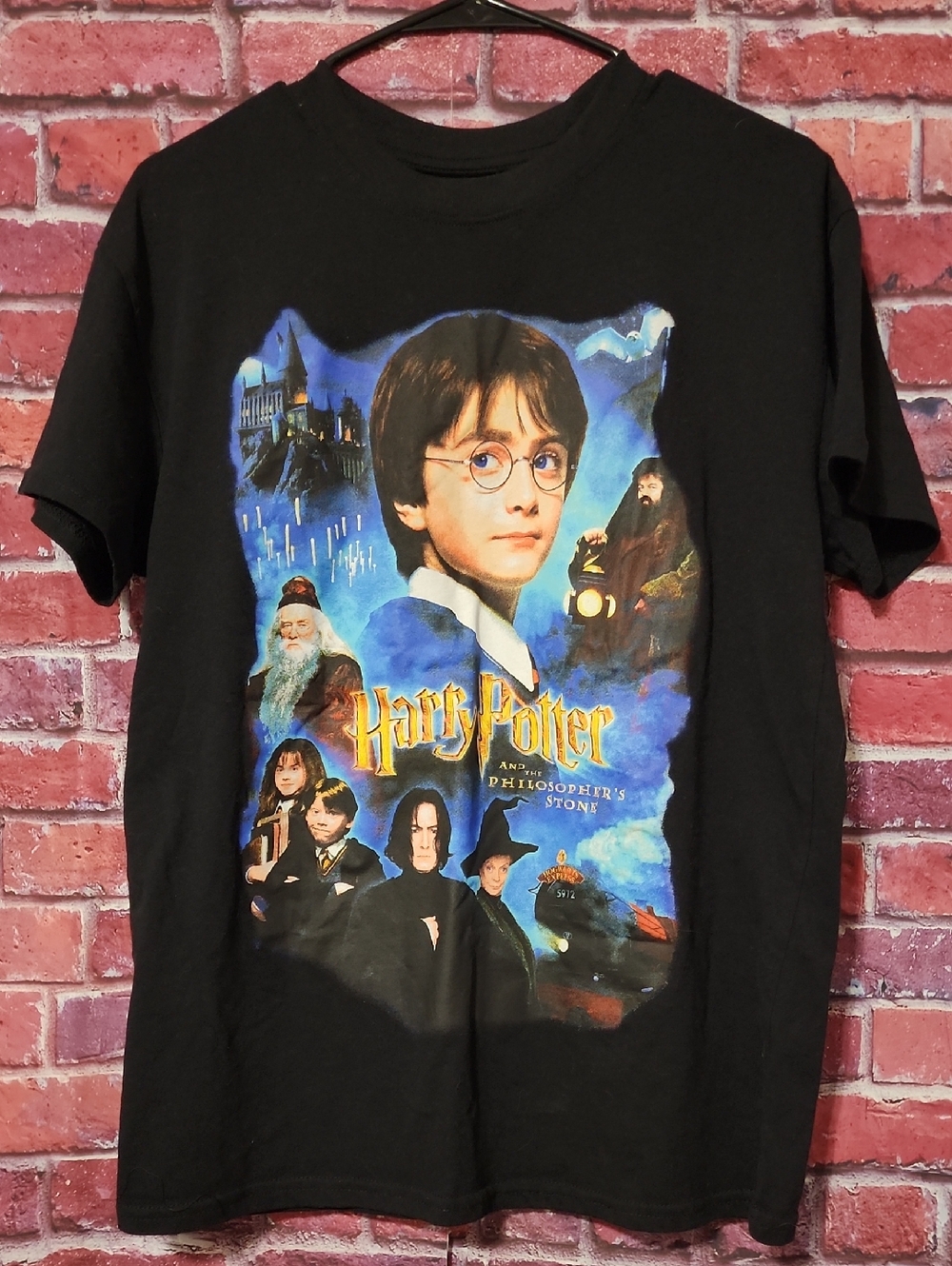 Official Harry Potter HP Black Graphic Tee Shirt - The Sorcerer's Stone